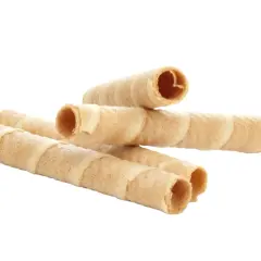 Krispiga kex till glass, perfekta att fylla med din favoritsmak.