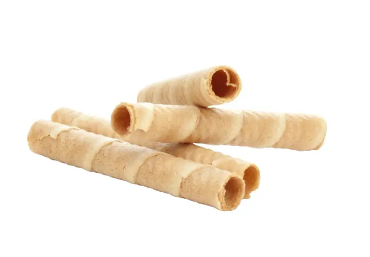 Krispiga kex till glass, perfekta att fylla med din favoritsmak.