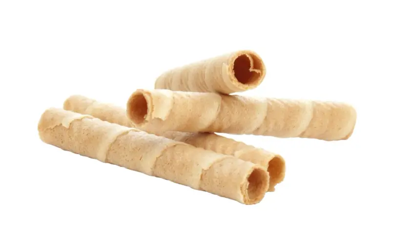 Krispiga kex till glass, perfekta att fylla med din favoritsmak.