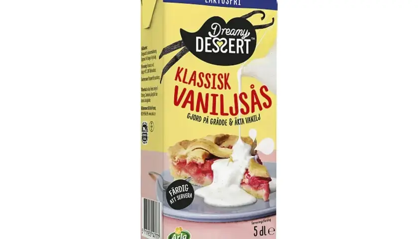 Laktosfri klassisk vaniljsås från Dreamy Dessert, perfekt för att förhöja smaken på din paj. Ett enkelt vaniljsås recept för alla.