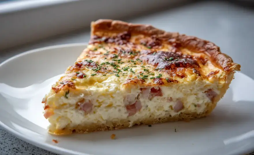 Så gör du ost- och skinkpaj som blir krämig och håller ihop